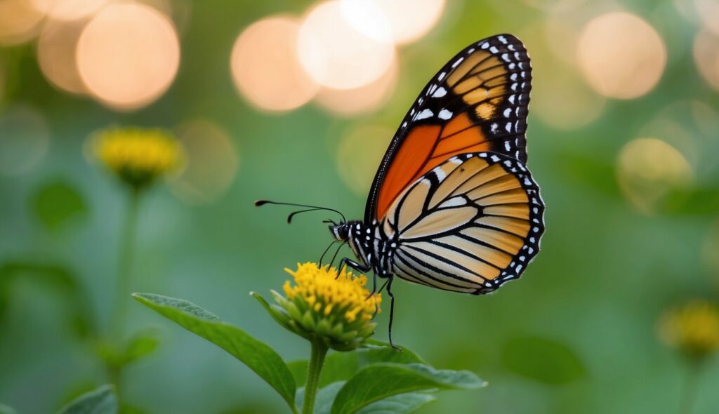 borboleta pousou em mim