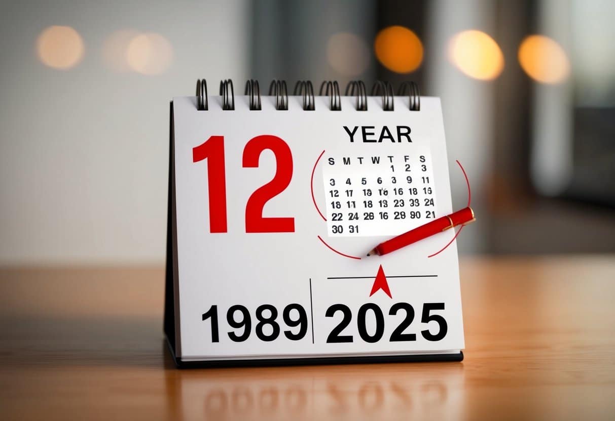 Quem nasceu em 1989 tem quantos anos em 2025?