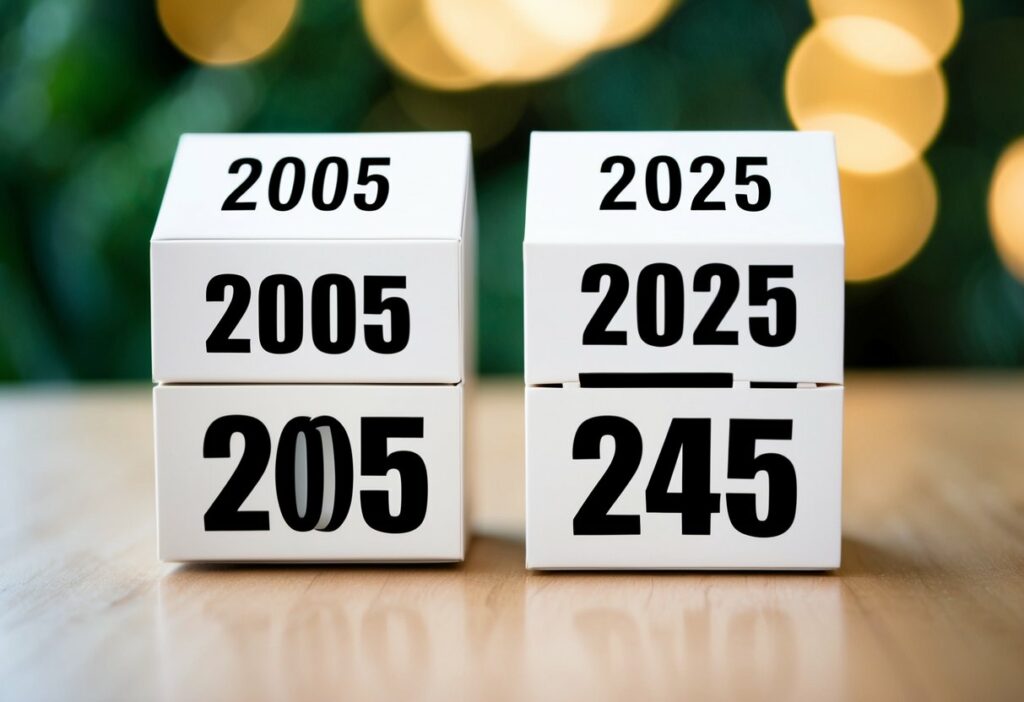 quem nasceu em 2005 tem quantos anos em 2025