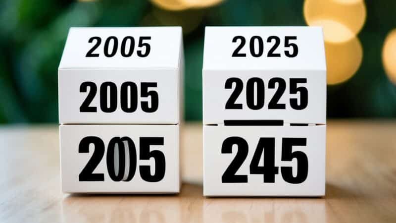 Quem nasceu em 2005 tem quantos anos em 2025?