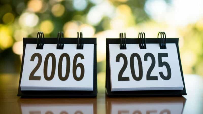 Quem nasceu em 2006 tem quantos anos em 2025?