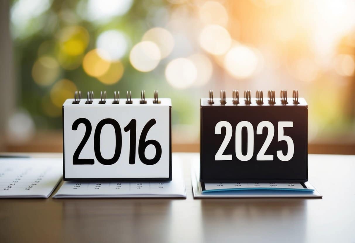 Quem nasceu em 2016 tem quantos anos em 2025?