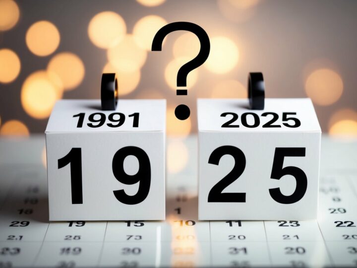 Quem nasceu em 1991 tem quantos anos em 2025?