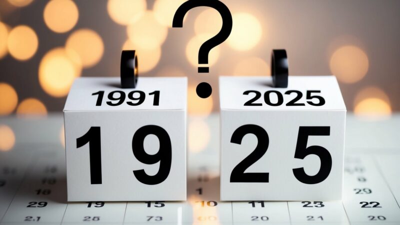 Quem nasceu em 1991 tem quantos anos em 2025?