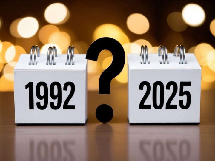 Quem nasceu em 1992 tem quantos anos em 2025?