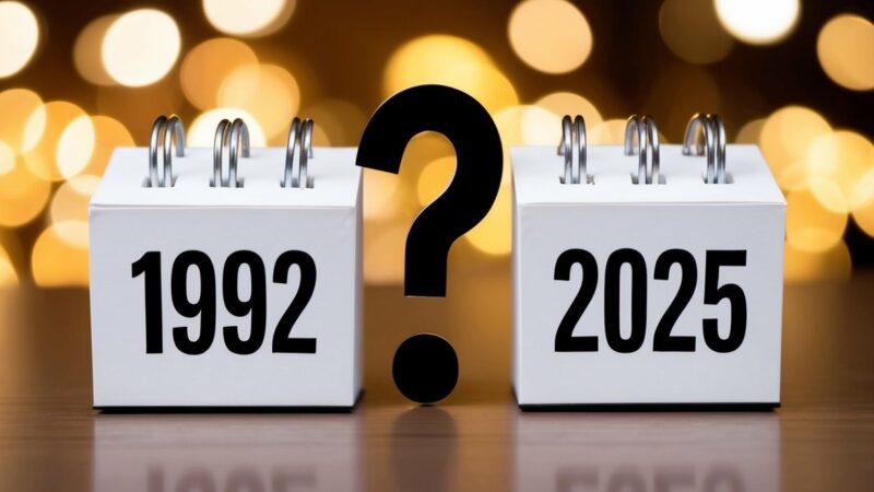 Quem nasceu em 1992 tem quantos anos em 2025?