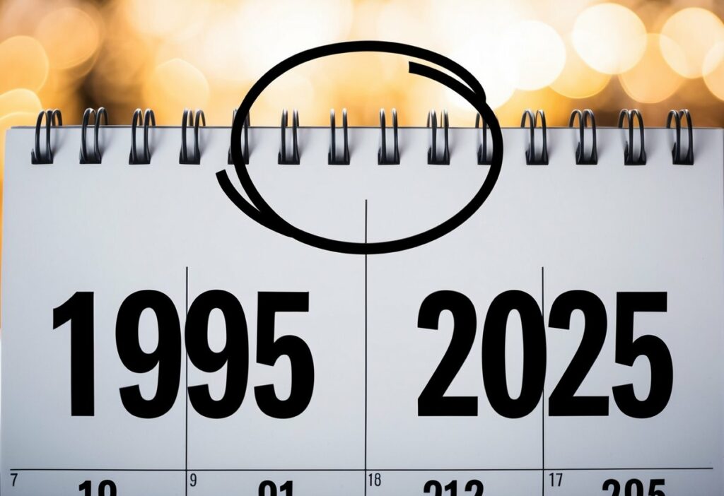 quem nasceu em 1995 tem quantos anos em 2025