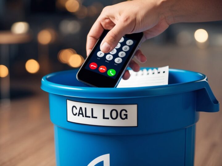 Onde fica a lixeira de chamadas do celular?